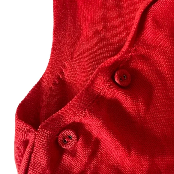 Vintage Y2K Orange Knit Asymmetrical Tank Top with Matching Shrug NWT - Picture 8 of 10